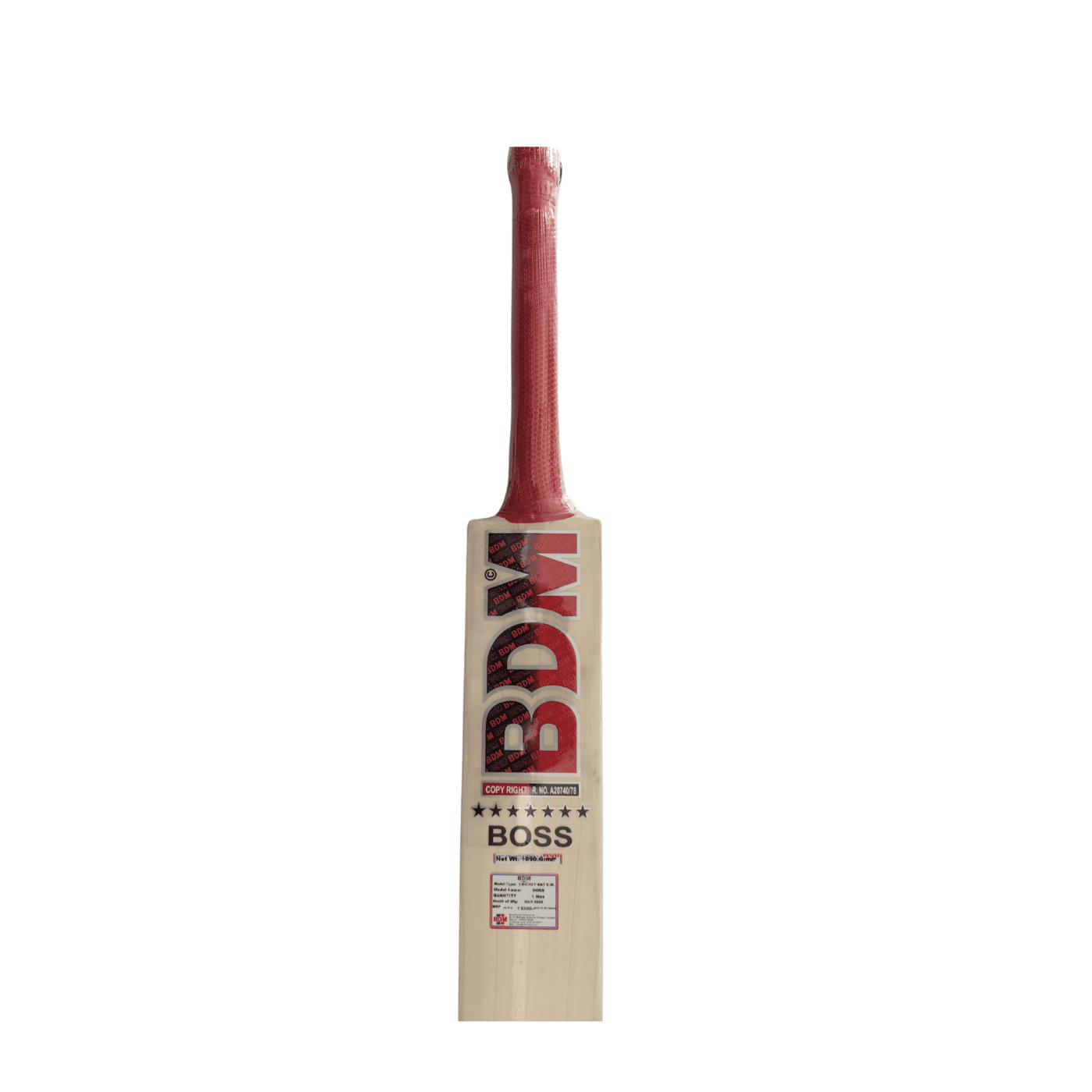 BDM English Willow Boss Cricket Bat – Lightweight & Powerful