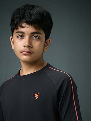 TECHNO Boys Slim Fit-Black TECHNO Boys Slim Fit-Black