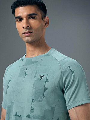 TECHNO Crew Neck T-shirt-North Atlantic TECHNO Crew Neck T-shirt-North Atlantic