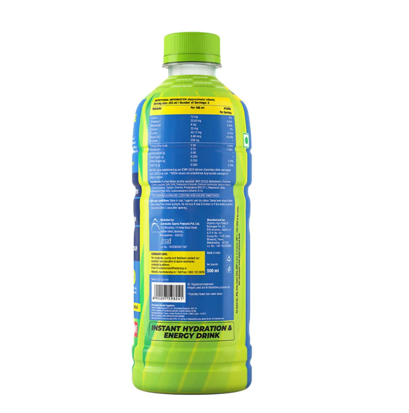 FAST&UP-Reload RTD Lime & Lemon 500 ML Bottle