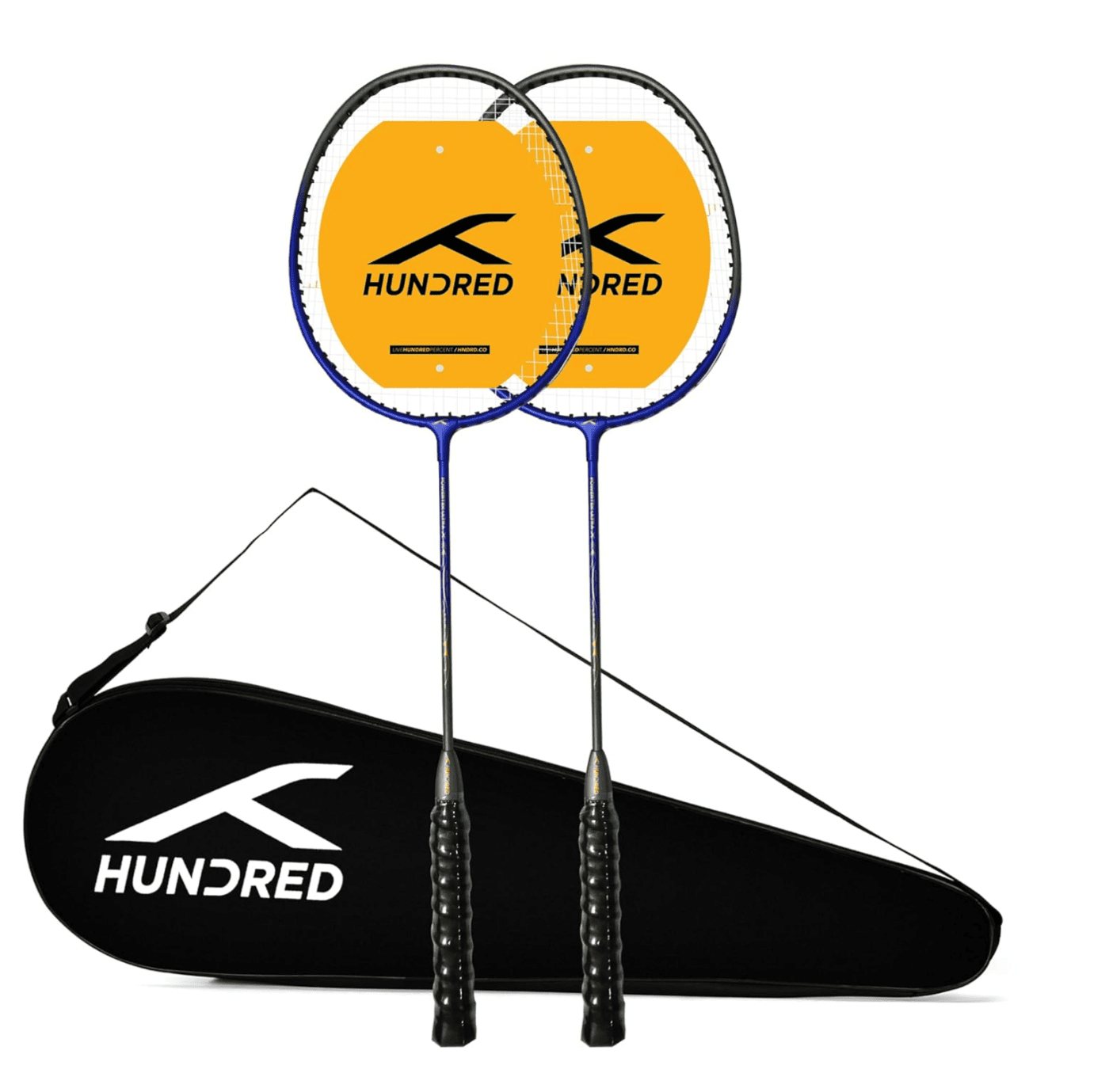 Hundred Powertek Ultra X Badminton Racket Set (2 Rackets + Cover ...