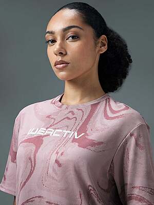 TECHNO Women Jacquard Boxy Fit- Dusty Pink TECHNO Women Jacquard Boxy Fit- Dusty Pink