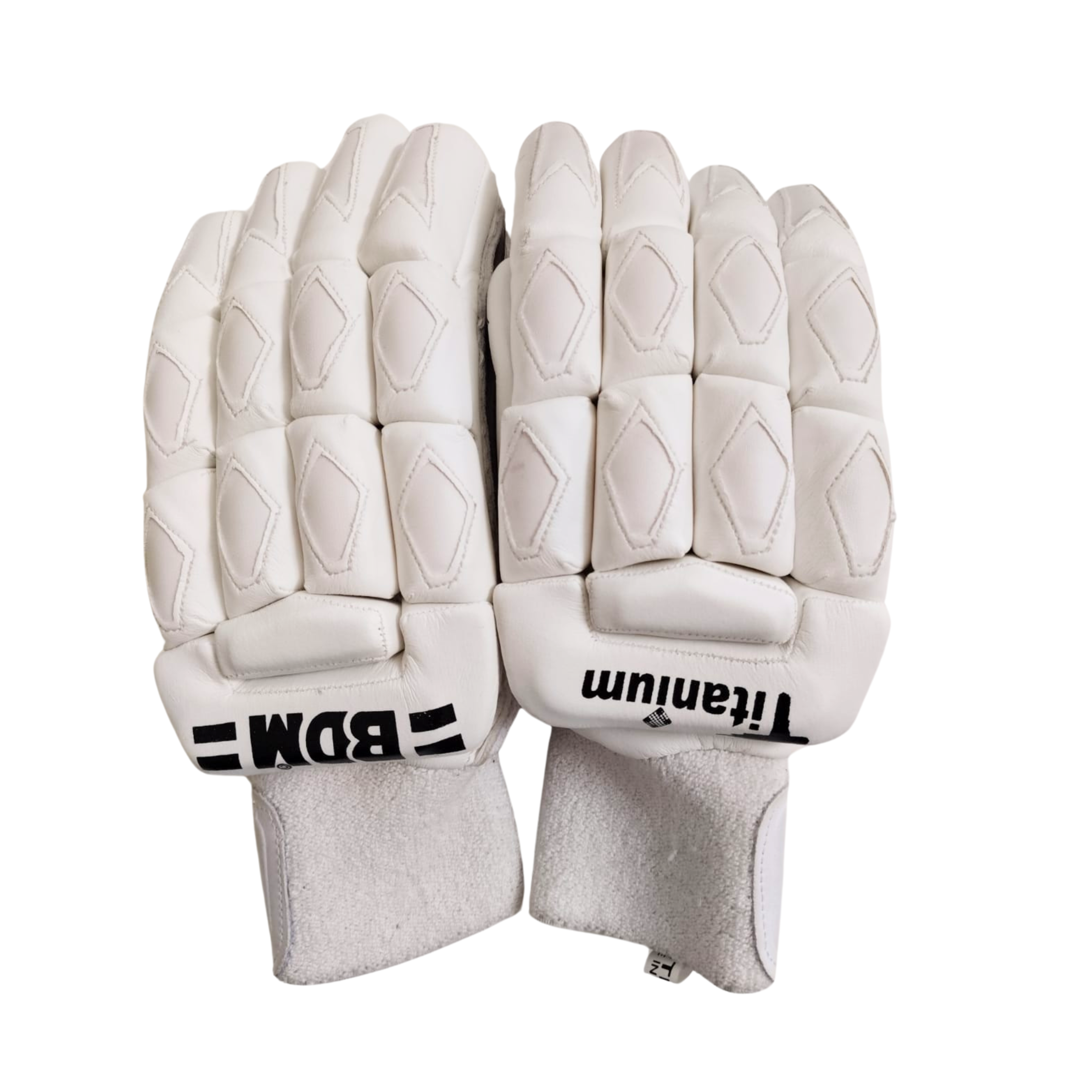 BDM BATTING GLOVES TITANIUM YOUTH WHITE